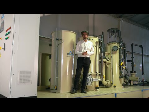 Compact RAS skid (Recirculating Aquaculture System)